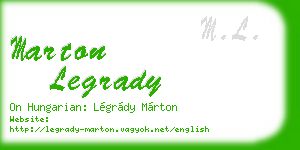marton legrady business card