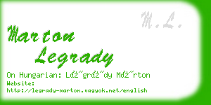 marton legrady business card